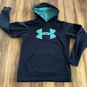 LN Youth Under Armour hooded large letter hooded sweatshirt size M